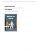 Mens en Recht Bunthof 12e editie - 45 open vragen hele boek met antwoorden