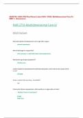  NUR2755 &sol; NUR 2755 Final Exam &lpar;Latest 2024 &sol; 2025&rpar;&colon; Multidimensional Care IV &sol; MDC 4 - Rasmussen
