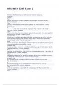 UTA INSY 2303 Exam  with correct answers 2024 Graded A&plus; 