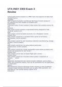 UTA INSY 2303 Exam  with correct answers 2024 Graded A&plus;