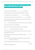 Category 3 Non-Cab Operated Crane Safety Exam Questions and Answers 100&percnt; Pass