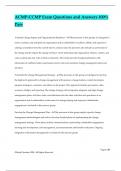ACMP-CCMP Exam Questions and Answers 100&percnt; Pass