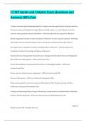 CCMP Inputs and Outputs Exam Questions and Answers 100&percnt; Pass