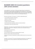 BUSMHR 2000 CH 6 &lpar;notes&rpar; questions with correct answers