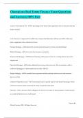 Champions Real Estate Finance Exam Questions and Answers 100&percnt; Pass