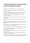 CON1200 EXAM STUDY GUIDE REVISION QUESTIONS NEWEST UPDATE