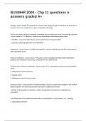 BUSMHR 2000 - Chp 11 questions n answers graded A&plus;