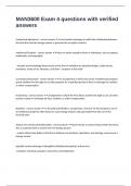 MAN3600 Exam 4 questions with verified answers 