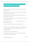 BUSA 2106 CH 14 Business organizations Exam Questions and Answers 100&percnt; Pass