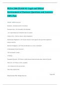 BUSA 2106 EXAM &num;1&colon; Legal and Ethical Environment of Business Questions and Answers 100&percnt; Pass