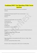 Louisiana DMV Test Questions With Corret  Answers 