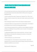 Family Med PACKRAT Exam Questions and Answers 100&percnt; Pass