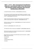 WGU - C175 - data management foundations Objective Assessment Guide Exam Questions and Already graded Solutions and Assured Satisfactions 2024&sol;2025