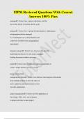 ITPM Reviewed Questions With Correct  Answers 100&percnt; Pass 