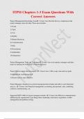 ITPM Chapters 1-3 Exam Questions With  Correct Answers