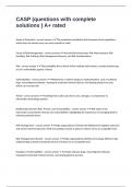 CASP &lpar;questions with complete solutions &rpar; A&plus; rated