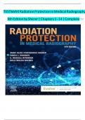 Radiation Protection in Medical Radiography 8th Edition Sherer Test Bank