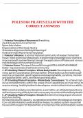 Polestar pilates exam with the correct answers 