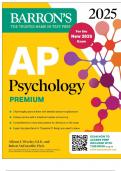AP Psychology Premium&comma; 2025&colon; Prep Book for the New 2025 Exam with 3 Practice Tests &plus; Comprehensive Review &plus; Online Practice &lpar;Barron's AP Prep&rpar; Premium Edition