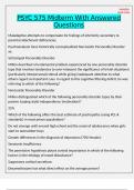 PSYC 575 Midterm With Answered Questions