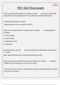 PSY 410 Final exam Actual solutions&excl;&excl;