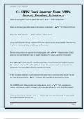 CA SMOG Check Inspector Exam &lpar;100&percnt; Correct&rpar; Questions & Answers&period;