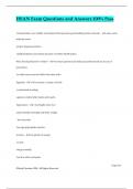 HSAN Exam Questions and Answers 100&percnt; Pass