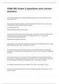 CNM 381 Exam 3 questions and correct answers