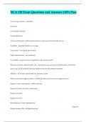 HCA 120 Exam Questions and Answers 100&percnt; Pass