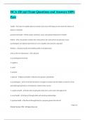 HCA 120 pp1 Exam Questions and Answers 100&percnt; Pass