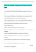 HCA 120&colon; Module 3 Questions and Answers 100&percnt; Pass