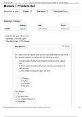 CHEM 219 Module 1 Problem Set&lowbar; Principles of Organic Chemistry with Lab &lpar;GRADED A&rpar;
