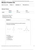 CHEM 219 Module 5 Problem Set&lowbar; Principles of Organic Chemistry with Lab &lpar;GRADED A&rpar;