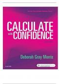 Test Bank - Calculate with Confidence, 7th Edition (Gray Morris, 2018), Chapter 1-25 