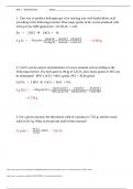 CHEM 219 HW 7 Stoichiometry Key &lpar;Questions and Verified Answers&rpar; Latest Update