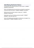 Identifying Nutrients Gizmo questions and answers