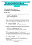 Test bank for public health nursing population centered health care in the community 10th edition stanhope 