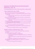 IB History of the Americas Notes&colon; Japanese Foreign Policy