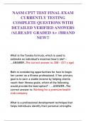NASM CPT7 TEST FINAL EXAM  CURRENTLY TESTING  COMPLETE QUESTIONS WITH  DETAILED VERIFIED ANSWERS  &sol;ALREADY GRADED A&plus; &sol;&sol;BRAND  NEW&excl;&excl;