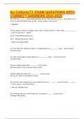 NJ CASUALTY EXAM QUESTIONS WITH CORRECT ANSWERS 2024-2025