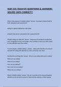 NUR 223&semi; EXAM &num;1 QUESTIONS & ANSWERS SOLVED 100&percnt; CORRECT&excl;&excl;