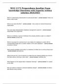 WGU C175 Preparedness baseline Exam knowledge Questions with Expertly written solution 2024&sol;2025