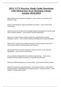 WGU C175 Practice Study Guide Questions with Distinction level Marking scheme version 2024&sol;2025