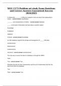 WGU C175 Problem set study Exam Questions and Correct Answers Guaranteed Success 2024&sol;2025