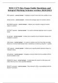 WGU C175 Key Exam Guide Questions and Integral Marking Scheme version 2024&sol;2025