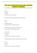 TIPIC EXAM QUESTIONS WITH 100&percnt; VERIFIED CORRECT ANSWERS