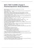 N212&colon; TEST 1&sol;LEHNE&colon; Chapter 5-Pharmacodynamics- Study Questions