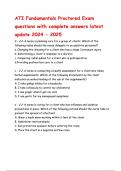 ATI Fundamentals Proctored Exam Questions and Answers &lpar;100&percnt; CORRECT ANSWERS&rpar; ALREADY GRADED A&plus; &vert; 100&percnt; satisfaction guarantee with complete solutions