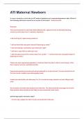 ATI Maternal Newborn exam Questions and Answers &lpar;100&percnt; CORRECT ANSWERS&rpar; ALREADY GRADED A&plus; &vert; 100&percnt; satisfaction guarantee with complete solutions