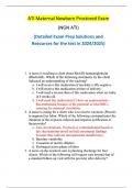Maternal Newborn Proctored Exam &lpar;NGN ATI&rpar; Questions and Answers &lpar;100&percnt; CORRECT ANSWERS&rpar; ALREADY GRADED A&plus; &vert; 100&percnt; satisfaction guarantee with complete solutions